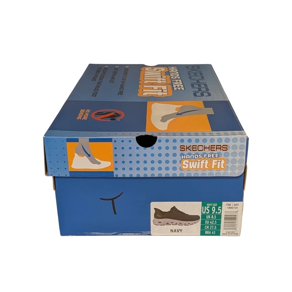 Skechers Men's Navy and Tan Athletic Sneakers
